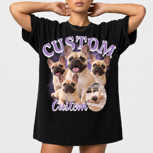 Custom Dog Bootleg Photo Collage, Vintage Animal T-Shirt