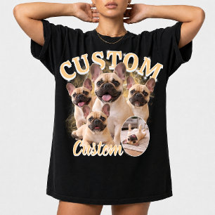 Custom Dog Bootleg Photo Collage, Vintage Animal T-Shirt