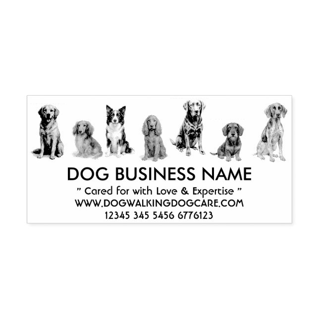 Custom Dog Breed Rubber Stamp (Imprint)