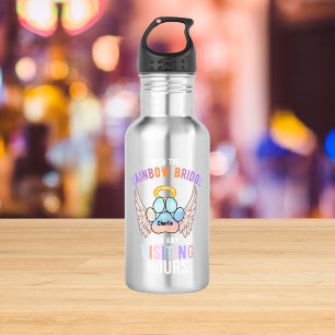 Custom Dog Cat Pet Paw Watercolor Monogram Prints 532 Ml Water Bottle