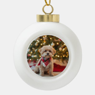 Custom Dog Christmas Ornament Pet Photo