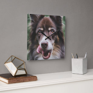 Custom Dog Clock, Personalized Pet Clock