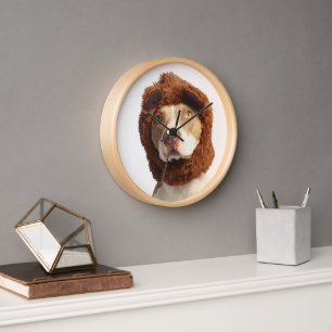 Custom Dog Clock, Personalized Pet Clock