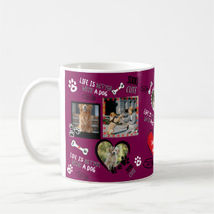 Custom Dog Face Mug, Personalized Dog Photo Coffee Mug