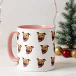 Custom Dog Face Mug | Personalized Pet Mug<br><div class="desc">Custom Dog Face, Personalized Pet Mug, Replace the face of this dog with your favourite photo (make sure to crop as much to the face as possible and use an app to remove the background) and personalize this funny mug with your kid, husband, or boyfriend on it! Also a fun...</div>