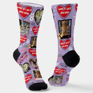 Custom Dog Face Socks, Personalized Dog Photo Socks