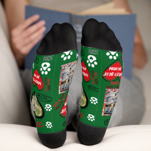 Custom Dog Face Socks, Personalized Dog Photo Socks