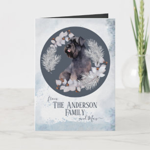 Custom Dog Family Christmas Holiday Card