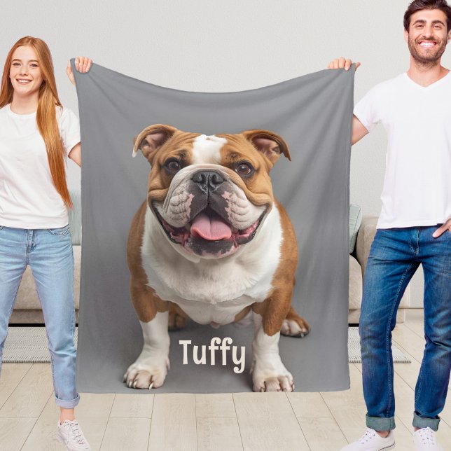 Custom Dog Fleece Blanket Pet Parent Gift Idea  (Creator Uploaded)