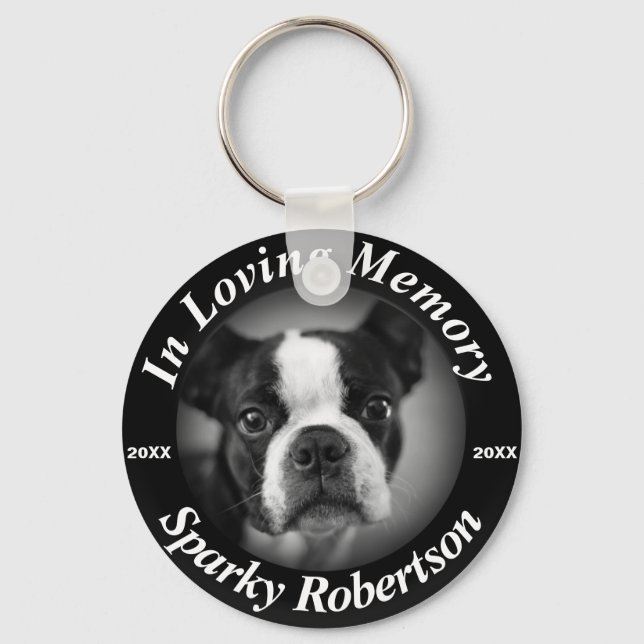 Custom Dog Memorial Keychain (Front)