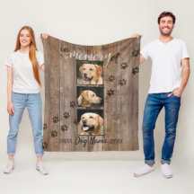 Custom Dog Memorial Rustic Wood Look