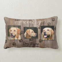 Custom Dog Memorial Rustic Wood Look