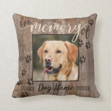 Custom Dog Memorial Rustic Wood Look