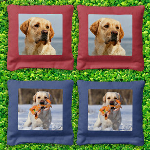 Custom Dog Modern Pet Photo      Cornhole Bags