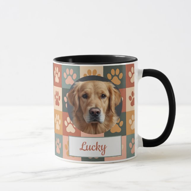 Custom Dog Mom, Dog Dad, Personalize Gift Mug (Right)