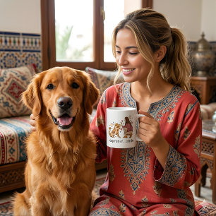 Custom Dog Mom of Cute Australian Shepherd  Coffee Mug