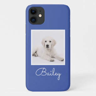 Custom Dog Mum Photo Script Simple Modern Minimal  iPhone 11 Case