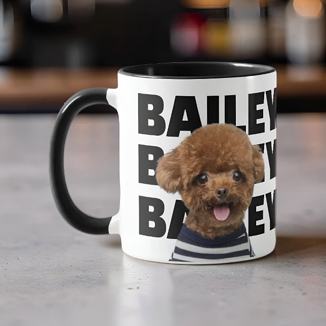 Custom Dog Name Photo Pet Lover Gift Mug (Creator Uploaded)
