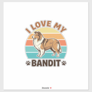 Custom Dog Name Retro Sunset Pet Lover Design_1