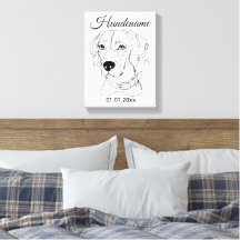 Custom Dog One Line Art Weimaraner