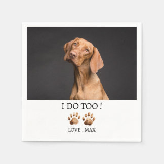 Custom Dog or Pet Wedding Napkin