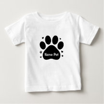 Custom Dog Paw Baby - Personalized Pet Name