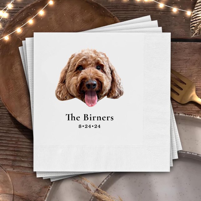 Custom Dog Personalized Cheers Napkins (Creator Uploaded)