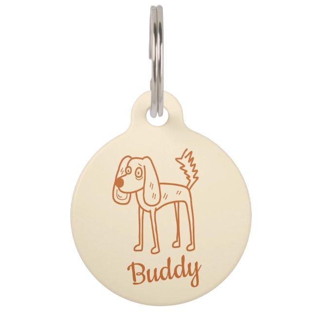 Custom Dog Pet ID Tag – Personalized Pet Name (Front)