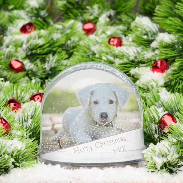 Custom Dog Pet Photo Christmas Holiday Keepsake (Noël)