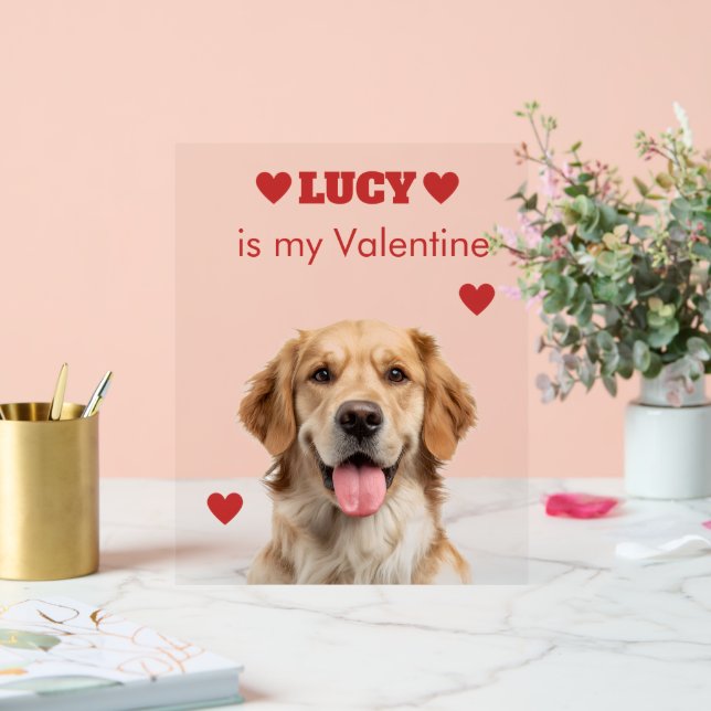 Custom Dog Photo Acrylic Sign (Wedding)