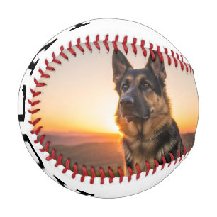 Custom Dog Photo Baseball with Name For Dog