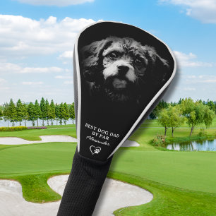 Custom Dog Photo Best Cavapoo Dad By Par Golf Head Cover