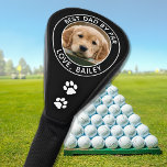 Custom Dog Photo Best Dad By Par Black White Golf Head Cover<br><div class="desc">Best Dad By Par ... Two of your favourite things , golf and your dog ! Now you can take your best friend with you as you play 18 holes . Customize these golf head covers and matching golf accessories with your dogs favourite photo and name . Great gift to...</div>