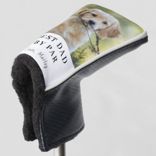 Custom Dog Photo Best Dad By Par Personalized Golf Head Cover