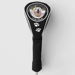 Custom Dog Photo Best Mom Black White Golf  Head Cover
