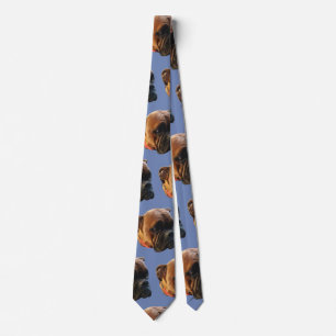 Custom Dog Photo Boxer Puppy Custom Color Tie