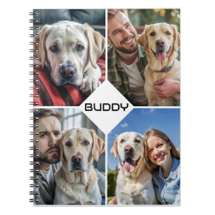 custom dog photo collage pet  notebook