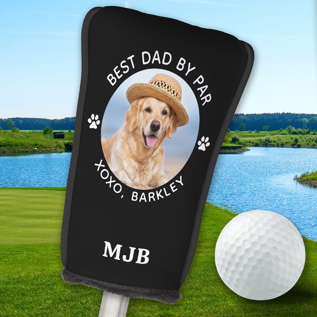 Custom Dog Photo Cute Personalized Monogram Putter Golf Head Cover (Creator Uploaded)