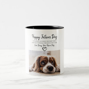 Custom Dog Photo Father's Day Mug From Rescue Dog