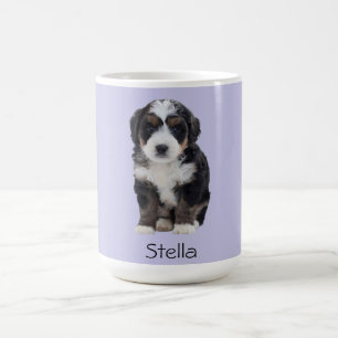 Custom Dog Photo – Misty Lilac with Pet Name - Coffee Mug