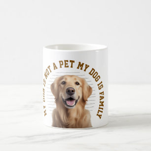 Custom Dog Photo Mug Not A Pet Dog Is Family Gift