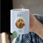Custom Dog Photo Mug | Personalized Pet Dad Gift<br><div class="desc">Celebrate the bond between pet and parent with this adorable personalized dog photo mug! Featuring your furry friend’s face and the custom name of their favourite human, this soft blue mug makes a thoughtful and heartwarming gift for dog dads. Whether it’s Father’s Day, a birthday, or a “just because” moment,...</div>