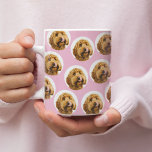 Custom Dog Photo Mug | Personalized Pet Face Gift<br><div class="desc">Turn your furry friend into a work of art with this Personalized Pet Photo Mug in Soft Pink! Just upload your favourite photo and watch your petās face shine in a seamless, adorable pattern on a high-quality ceramic mug. Perfect for dog moms, cat lovers, pet owners, and animal-obsessed friends, this...</div>