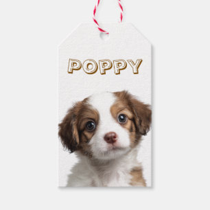 Custom Dog Photo & Name Food Gift Tag