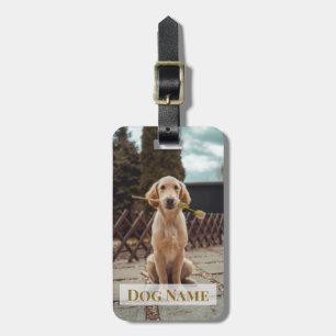 Custom Dog Photo & Name Luggage Tags for All Breed