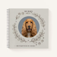 Custom Dog Photo Notebook | Elegant Pet Keepsake