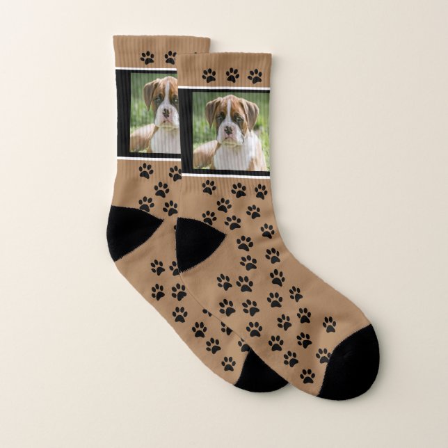 Custom Dog Photo Socks - Custom Pet Socks (Pair)