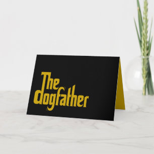 Custom Dog Photo The Dogfather Father's Day gift Card