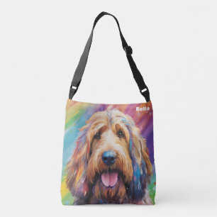 Custom Dog Portrait Bag, Personalised Shopping  Crossbody Bag