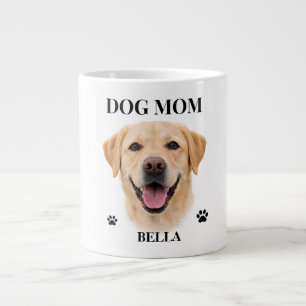 Custom Dog Portrait Gift for Her   Personalized Large Coffee Mug